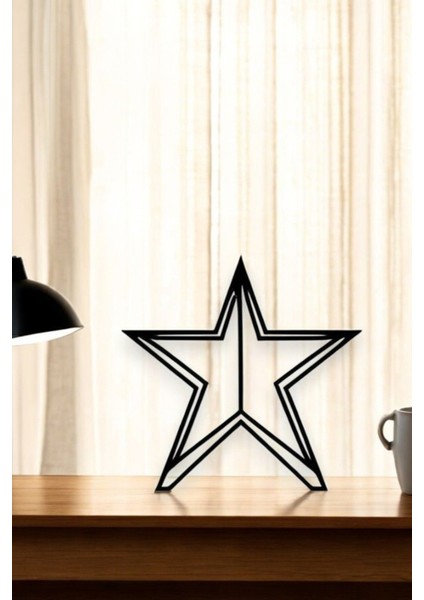 Yıldız Masaüstü Çizgi Sanatı, Line Art, Minimalist Ev Dekoru fırsatları