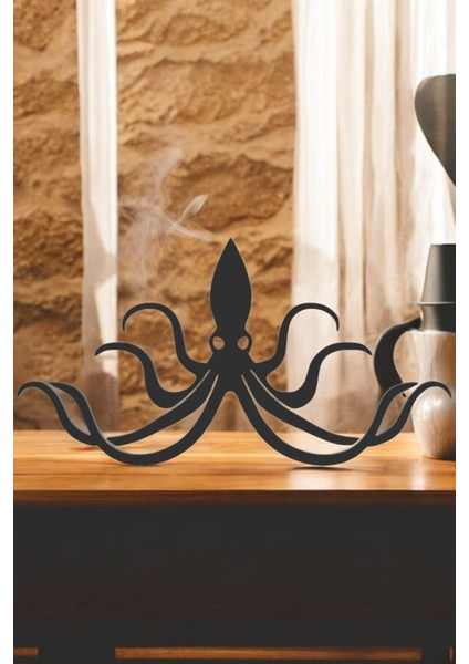 Kraken Line Art Figür - Minimalist Dekor & Koleksiyon, Ev Dekoru, 3D Baskı