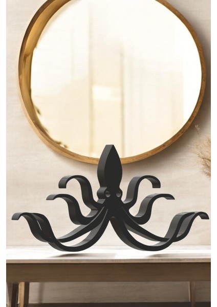 Kraken Line Art Figür - Minimalist Dekor & Koleksiyon, Ev Dekoru, 3D Baskı fiyatları