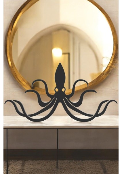 Kraken Line Art Figür - Minimalist Dekor & Koleksiyon, Ev Dekoru, 3D Baskı modelleri