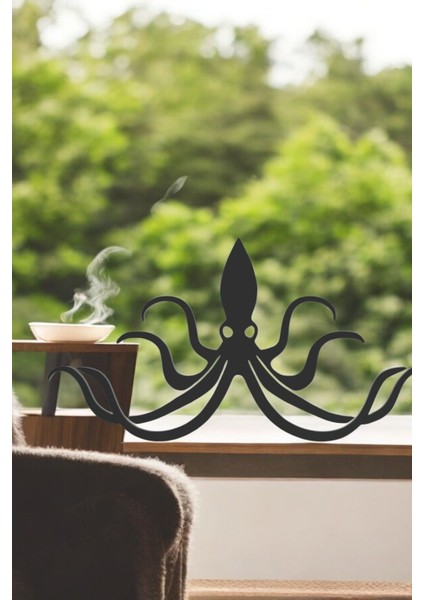 Kraken Line Art Figür - Minimalist Dekor & Koleksiyon, Ev Dekoru, 3D Baskı fırsatları