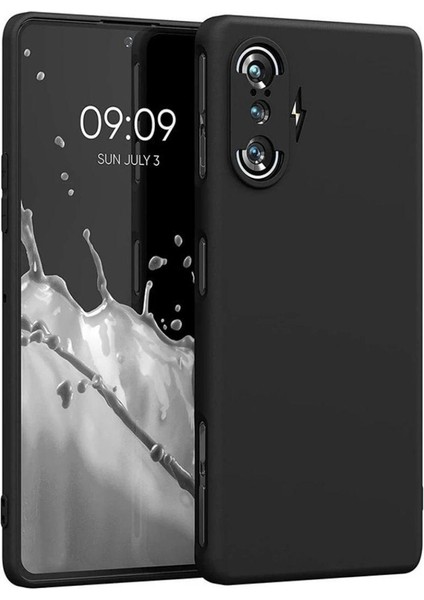 Redmi K40 Gaming Uyumlu Silikon Kılıf - Kamera Korumalı Esnek Pastel Renk Kapak - Siyah