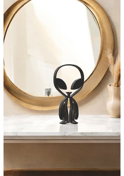 Uzaylı Line Art Figür - Minimalist Dekor & Koleksiyon, Ev Dekoru, 3D Baskı fiyatları