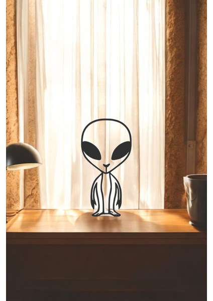 Uzaylı Line Art Figür - Minimalist Dekor & Koleksiyon, Ev Dekoru, 3D Baskı indirimleri