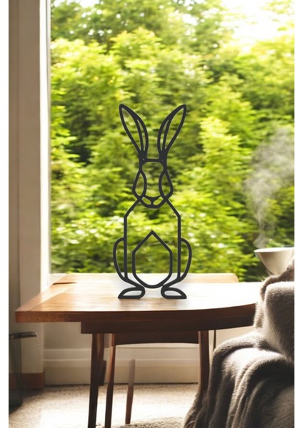 Tavsan Line Art Figür - Minimalist Dekor & Koleksiyon, Ev Dekoru, 3D Baskı modelleri