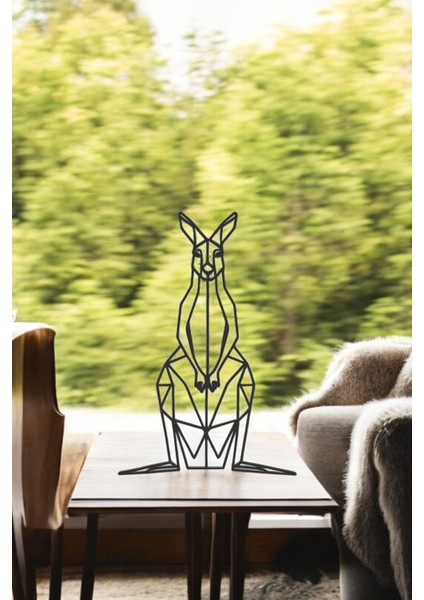 Kanguru Line Art Figür - Minimalist Dekor & Koleksiyon, Ev Dekoru, 3D Baskı fırsatları