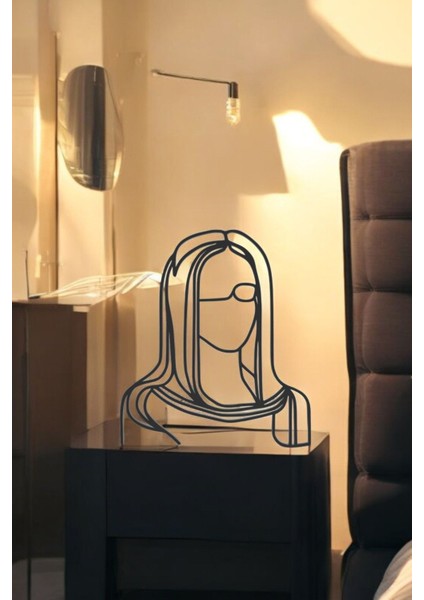 M Lisa Line Art Figür - Minimalist Dekor & Koleksiyon, Ev Dekoru, 3D Baskı modelleri