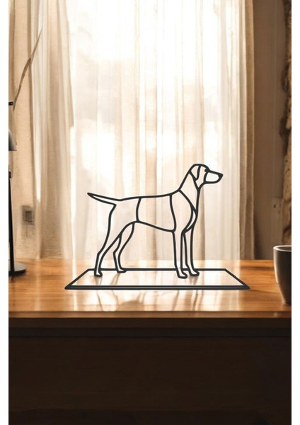 Köpek Line Art Figür - Minimalist Dekor & Koleksiyon, Ev Dekoru, 3D Baskı