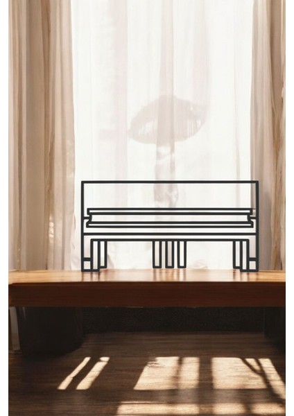 Piyano Line Art Figür - Minimalist Dekor & Koleksiyon, Ev Dekoru, 3D Baskı