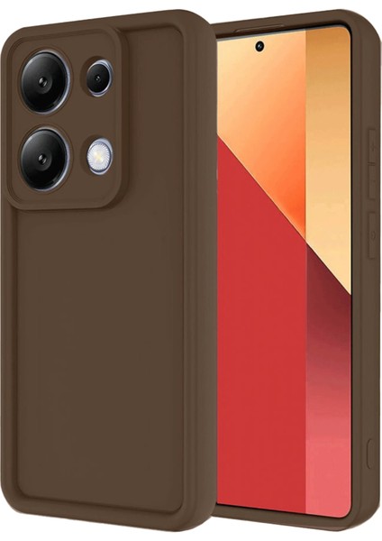 Xiaomi Redmi Note 13 Pro 4g Kılıf Viera Silikon - Kahverengi Ferrg