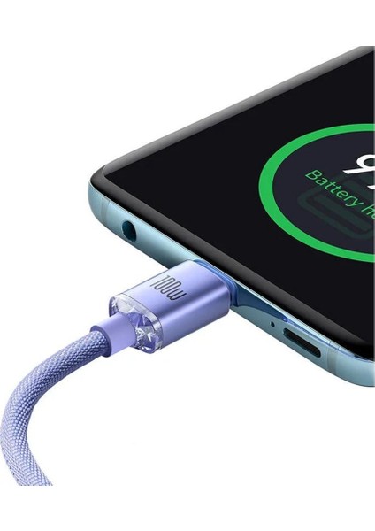 Crystal Shine 100W Type-C To Type-C 2m – Macbook, iPhone 15/16, Android, Telefon, Tablet ve Laptop Şarj Data Kabl fiyatları