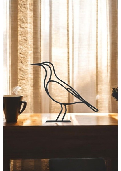 Kuş Line Art Figür - Minimalist Dekor & Koleksiyon, Ev Dekoru, 3D Baskı modelleri