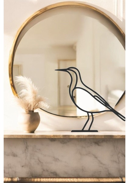Kuş Line Art Figür - Minimalist Dekor & Koleksiyon, Ev Dekoru, 3D Baskı fırsatları