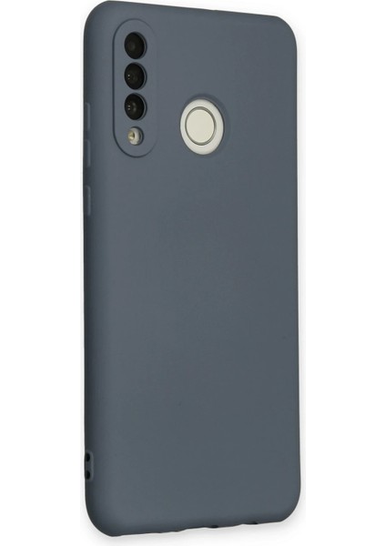 Huawei P30 Lite Kılıf Nano Içi Kadife Silikon - Gri Ferrg