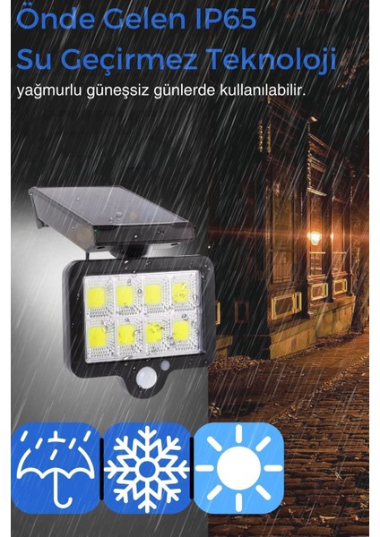 Solar Lamba 140 LED 8 Bölmeli Sensörlü Güneş Enerjili fiyatları