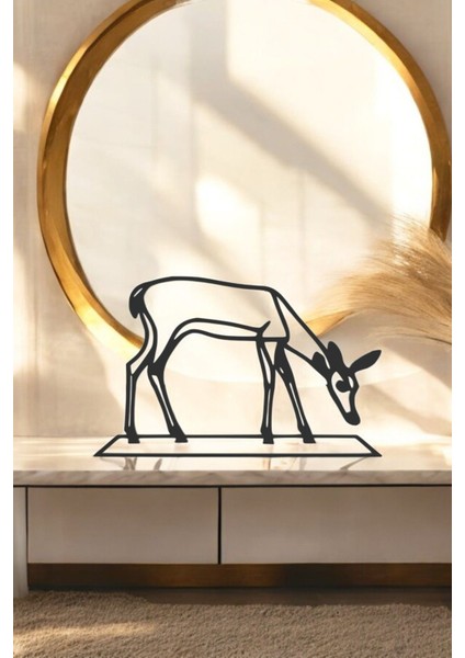 Geyik Line Art Figür - Minimalist Dekor & Koleksiyon, Ev Dekoru, 3D Baskı