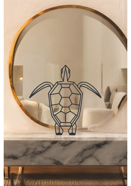 Kaplumbağa Line Art Figür - Minimalist Dekor & Koleksiyon, Ev Dekoru, 3D Baskı indirimleri
