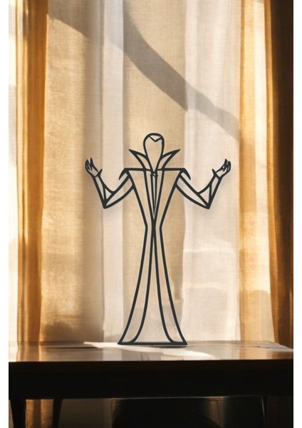 Vampir Masaüstü Çizgi Sanatı, Line Art, Minimalist Ev Dekoru