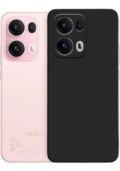 Oppo Reno 13 Pro Uyumlu Silikon Kılıf - Kamera Korumalı Esnek Pastel Renk Kapak - Siyah
