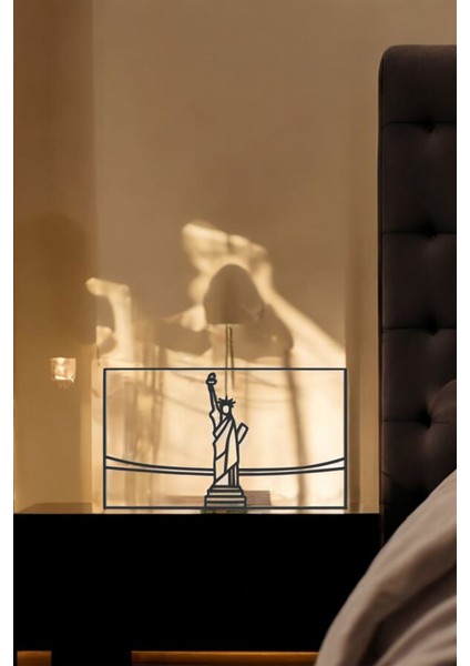 New York Line Art Figür - Minimalist Dekor & Koleksiyon, Ev Dekoru, 3D Baskı fırsatları