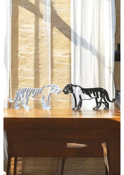 Kaplan Line Art Figür - Minimalist Dekor & Koleksiyon, Ev Dekoru, 3D Baskı fiyatları