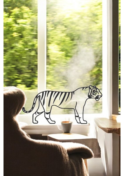 Kaplan Line Art Figür - Minimalist Dekor & Koleksiyon, Ev Dekoru, 3D Baskı fırsatları