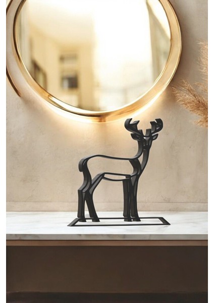 Geyik Line Art Figür - Minimalist Dekor & Koleksiyon, Ev Dekoru, 3D Baskı fiyatları