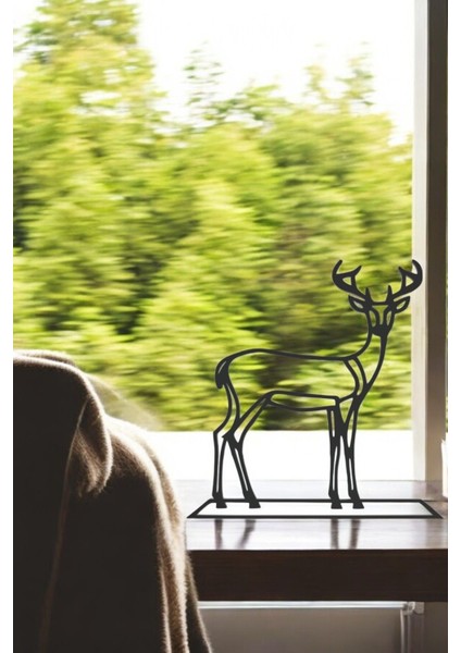 Geyik Line Art Figür - Minimalist Dekor & Koleksiyon, Ev Dekoru, 3D Baskı indirimleri