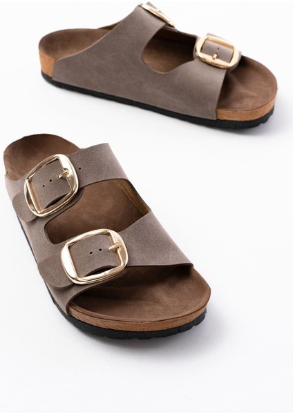 P-101 Vizon Günlük Birkenstock Kadın Terlik modelleri