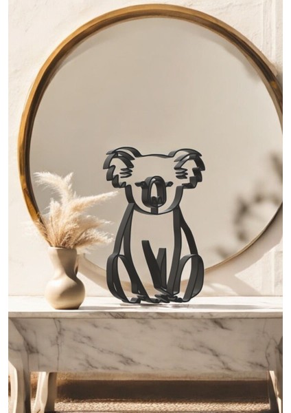 Koala Line Art Figür - Minimalist Dekor & Koleksiyon, Ev Dekoru, 3D Baskı fiyatları