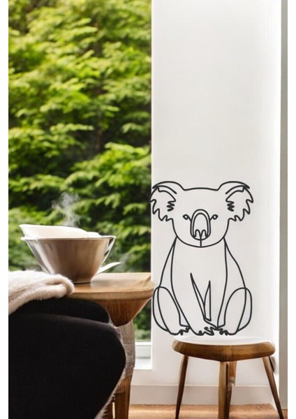 Koala Line Art Figür - Minimalist Dekor & Koleksiyon, Ev Dekoru, 3D Baskı fırsatları