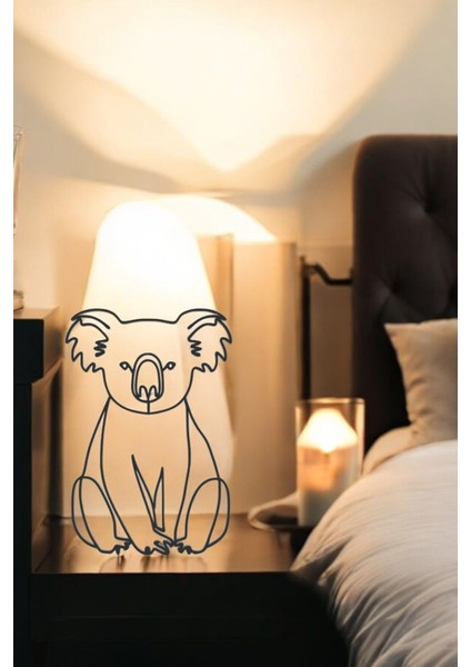 Koala Line Art Figür - Minimalist Dekor & Koleksiyon, Ev Dekoru, 3D Baskı indirimleri