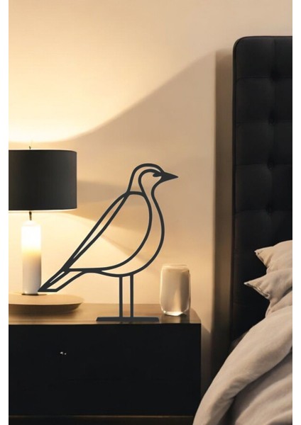Kuş Line Art Figür - Minimalist Dekor & Koleksiyon, Ev Dekoru, 3D Baskı