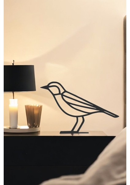Kuş Line Art Figür - Minimalist Dekor & Koleksiyon, Ev Dekoru, 3D Baskı