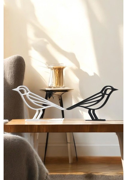 Kuş Line Art Figür - Minimalist Dekor & Koleksiyon, Ev Dekoru, 3D Baskı fiyatları
