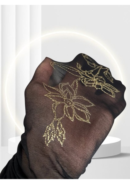 Grisi Vega Ince Siyah Yanları Gold Çiçek Simli Ağsız Ince Külotlu Çorap (Made In Italy) fiyatları