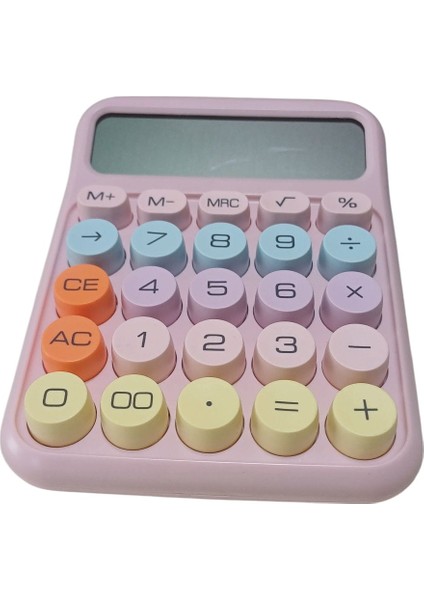 Renkli Büyük Bilgisayar Tuşlu 12 Haneli LCD Ekran Hesap Makinesi