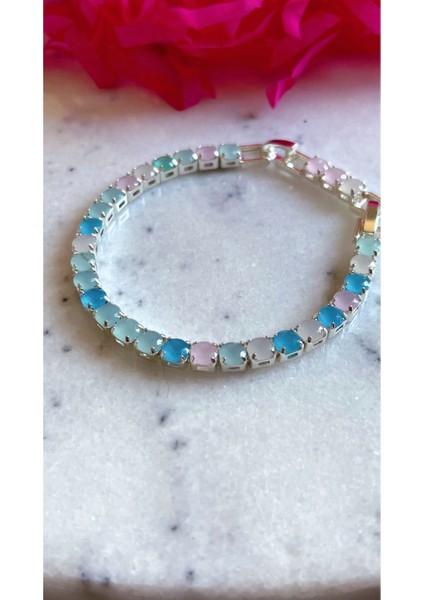 Pastel Dream Zirkon Taşlı Su Yolu Bileklik