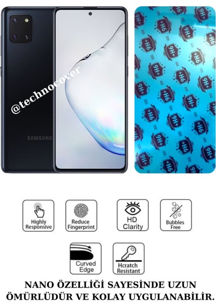 Samsung Note 10 Lite Uyumlu Nano Cam Ekran Koruyucu