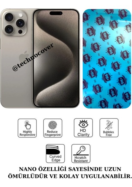Iphone 15 Pro Uyumlu Nano Ekran Koruyucu
