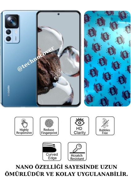 Mi 12 T / 12 T Pro Uyumlu Nano Cam Ekran Koruyucu