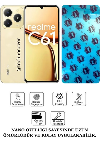 Realme C61 Uyumlu Nano Cam Ekran Koruyucu