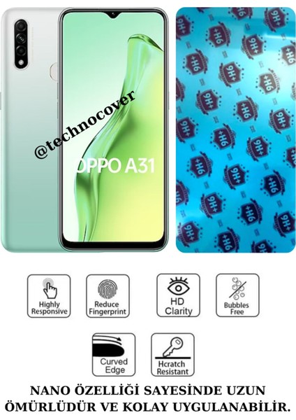 Oppo A31 Uyumlu Nano Cam Ekran Koruyucu