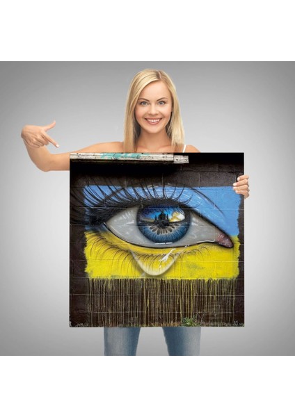 - Ukrayna ve Rusya Savaşını Simgeleyen Kanvas Tablo, Ukrayna'nın Gözyaşları Kanvas TABLO-5323 modelleri