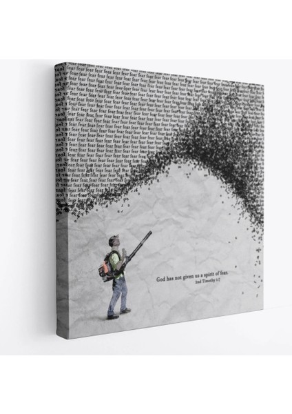 - Tanrı Bize Korku Ruhu Vermedi Kanvas TABLO-5324 fiyatları