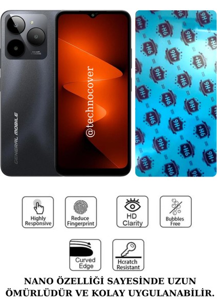 General Mobile Gm Era 50 Uyumlu Nano Cam Ekran Koruyucu