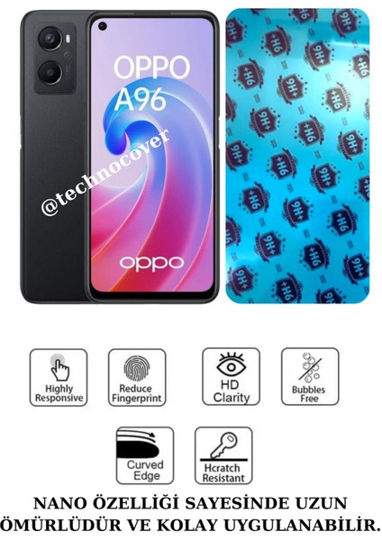 Oppo A96 Uyumlu Nano Cam Ekran Koruyucu