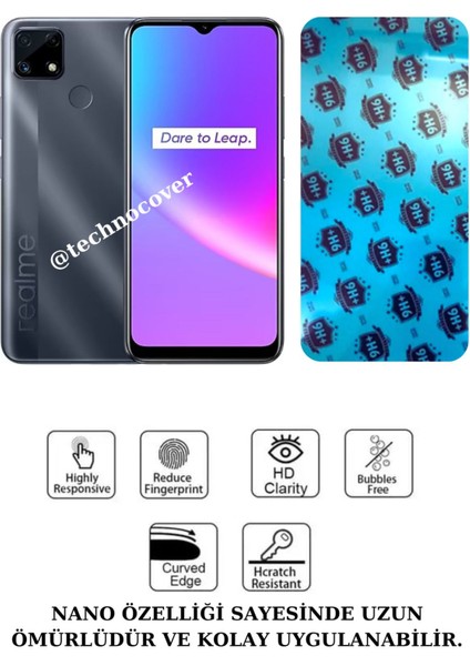 Realme C25 Uyumlu Nano Cam Ekran Koruyucu