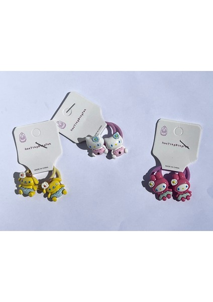 My Melody, Hello Kitty, Pompompurin Lastik Toka Seti