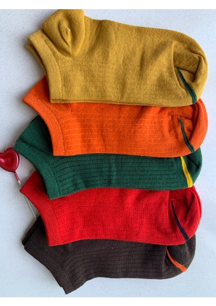 5'li Parmak Ucu Çizgili Bilek Çorap fiyatları